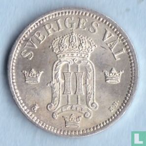 Suède 25 öre 1907 - Image 2