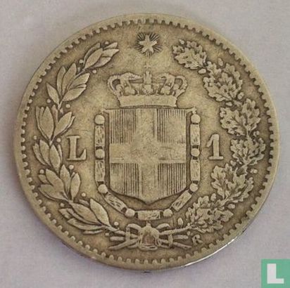 Italie 1 lira 1886 - Image 2