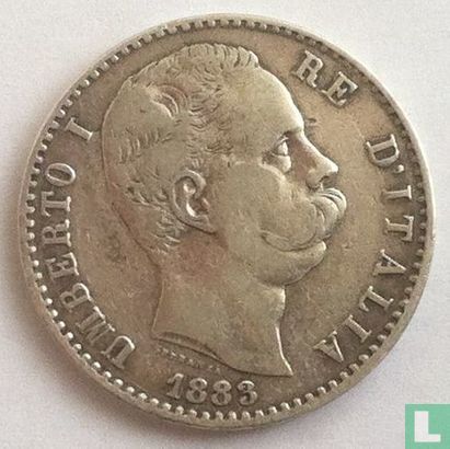 Italië 2 lire 1883 - Afbeelding 1