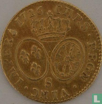 Frankrijk 1 louis d'or 1726 (S) - Afbeelding 1