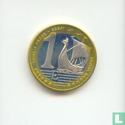 Denemark 1 euro 2002 "trial > Afd. Penningen / medailles > Soorten > Proefslagen (onofficiëel) (Specimen munten) - Afbeelding 2