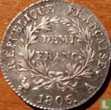 Frankrijk ½ franc 1806 (A) - Afbeelding 1