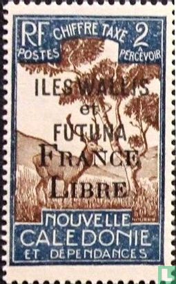 Portzegels, opdruk "France Libre" 