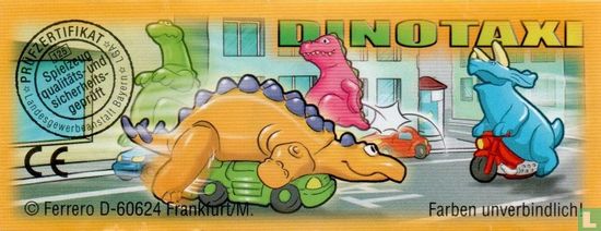 Oranje dinosaurus (Auto groen) - Afbeelding 2