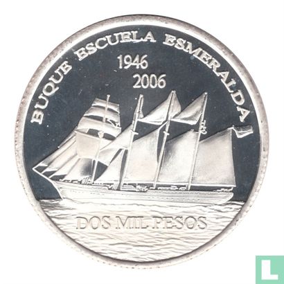 Easter Island 2000 Pesos 2006 (Silver - Proof) - Afbeelding 1