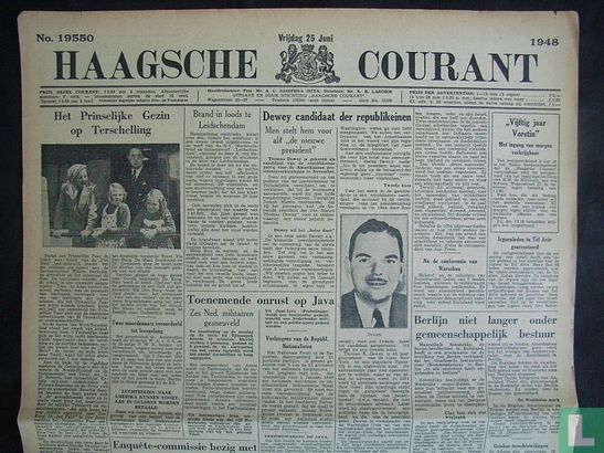 Haagsche Courant 19550 - Image 1