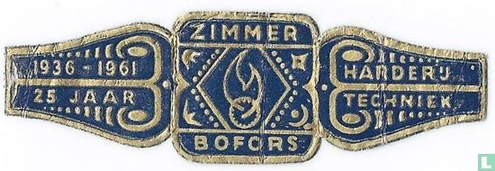 Zimmer Bofors - 1935-1961 25 jaar - Harderij techniek - Afbeelding 1