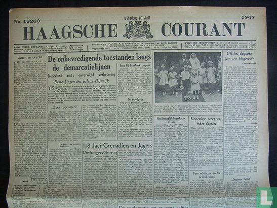 Haagsche Courant 19260 - Afbeelding 1