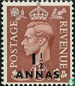 King George VI with surcharge - Image 1