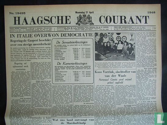 Haagsche Courant 19495 - Image 1