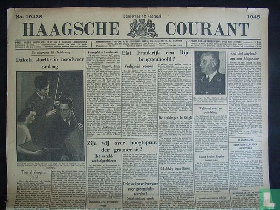 Haagsche Courant 19438 - Image 1