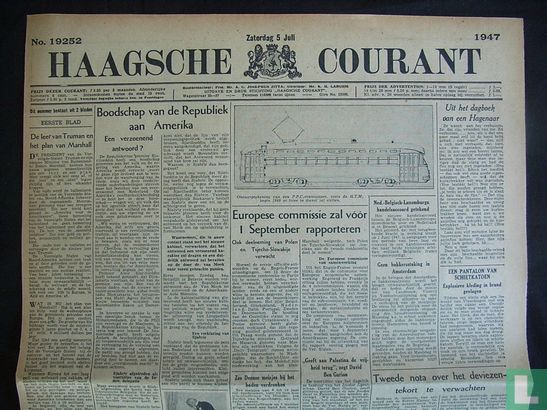 Haagsche Courant 19252 - Afbeelding 1
