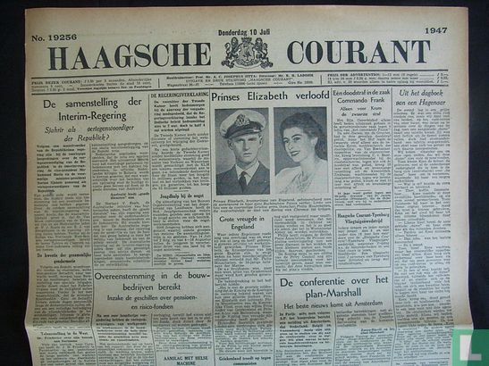 Haagsche Courant 19256 - Image 1