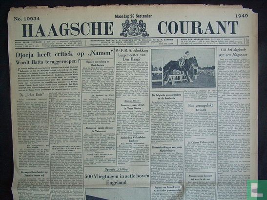 Haagsche Courant 19934 - Image 1