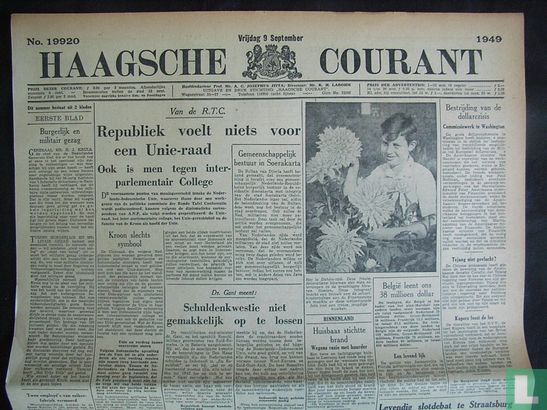 Haagsche Courant 19920 - Bild 1