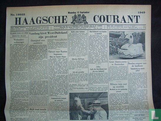 Haagsche Courant 19922 - Afbeelding 1