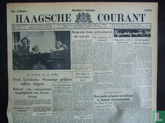 Haagsche Courant 19930 - Image 1