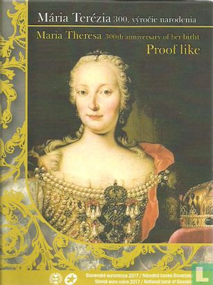Slowakei KMS 2017 (PROOFLIKE) "300th anniversary of birth of Maria Theresia" - Bild 1