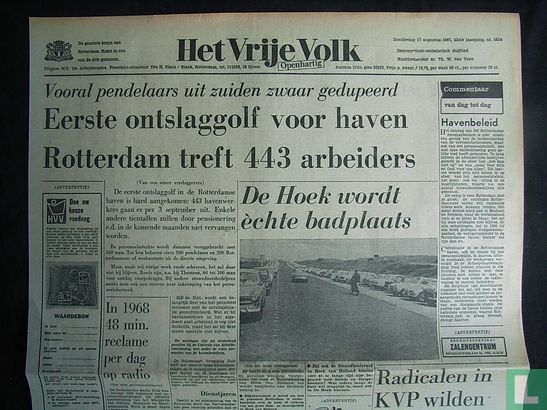 Het Vrije Volk - Editie Rotterdam 6814 - Afbeelding 1