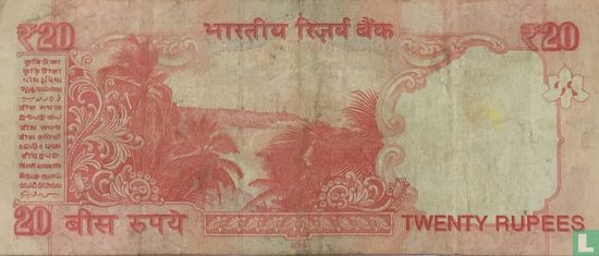 India 20 Rupees 2015 (R) - Afbeelding 2