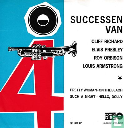 4 Successen van Cliff Richard, Elvis Presley, Roy Orbison, Louis Armstrong - Image 1