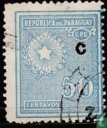 Coat of arms with overprint "c"