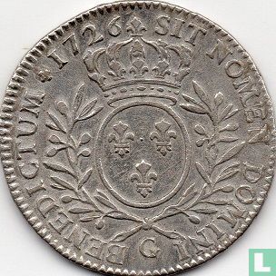 France ½ ecu 1726 (G) - Image 1