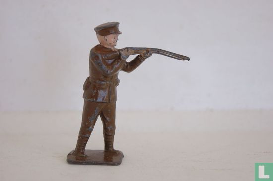 British Soldier shooting rifle - Image 1