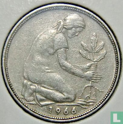 Duitsland 50 pfennig 1966 (F) - Afbeelding 1