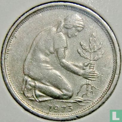 Germany 50 pfennig 1973 (D) - Image 1