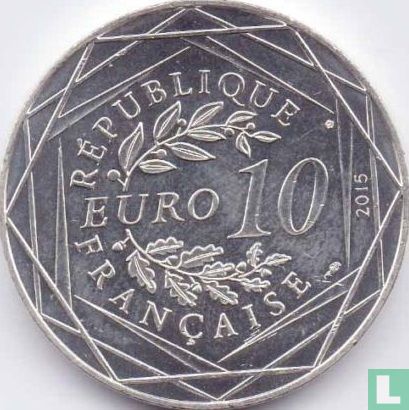 Frankrijk 10 euro 2015 "Asterix and fraternity 3" - Afbeelding 1