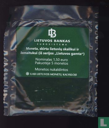 Lithuania 1½ euro 2017 (bag) "Lithuanian Hound and Žemaitukas" - Image 1