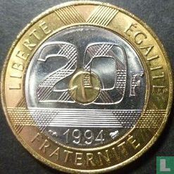 Frankrijk 20 francs 1994 (bij) - Afbeelding 1
