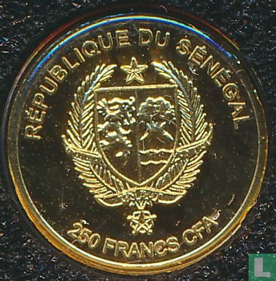 Senegal 250 francs 2017 (PROOF) "Benjamin Franklin" - Afbeelding 2