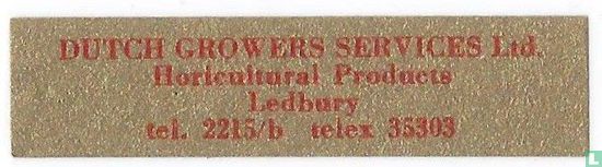 DUTCH GROWERS SERVICES Ltd. Horgricultural Products Ledbury tel 2215/b telex 35303 - Image 1