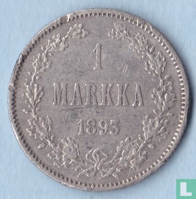 Finlande 1 markka 1893 - Image 1