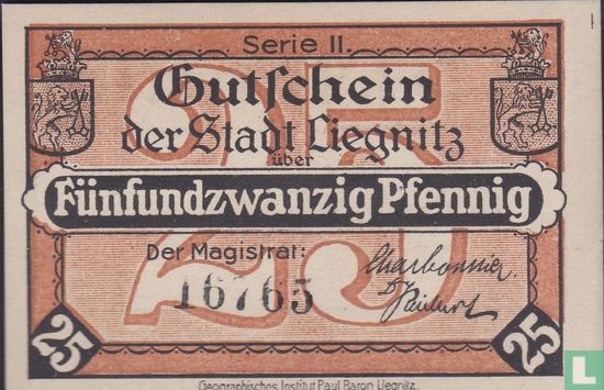 Liegnitz Stadt 25 pfennig ND (1921) - Afbeelding 1