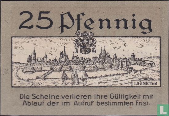 Liegnitz Stadt 25 pfennig ND (1921) - Afbeelding 2