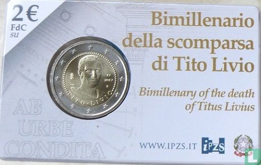 Italien 2 Euro 2017 (Coincard) "Bimillenary of the death of Titus Livius" - Bild 1