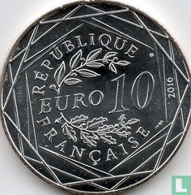 France 10 euro 2016 "The Little Prince by plane" - Image 1