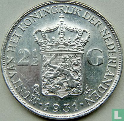 Niederlande 2½ Gulden 1931 - Bild 1