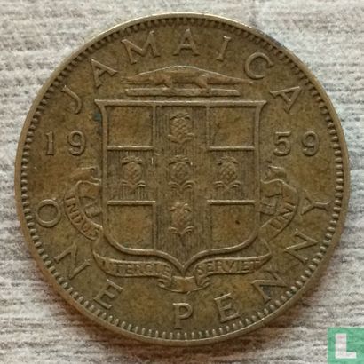 Jamaica 1 penny 1959 - Image 1