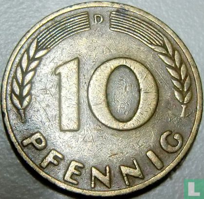 Duitsland 10 pfennig 1949 (D) - Afbeelding 2