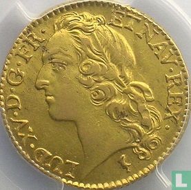 Frankrijk 1 louis d'or 1747 (W) - Afbeelding 2