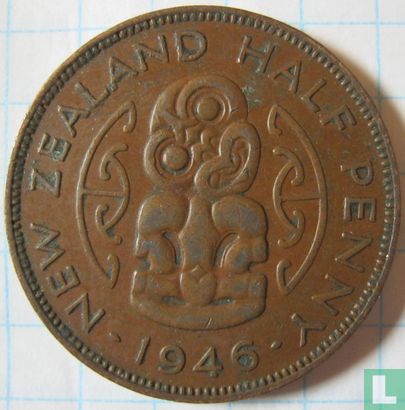 Nieuw-Zeeland ½ penny 1946 - Afbeelding 1