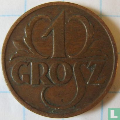 Poland 1 grosz 1927 - Image 2