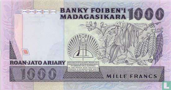Madagascar 1000 Francs  - Afbeelding 2