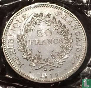 Frankreich 50 Franc 1979 (Piedfort - Silber) - Bild 1