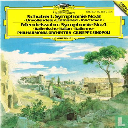 Schubert: Symphonie no.8 "Unvollendete" / Mendelssohn: Symphonie no.4 "Italienische"  - Image 1