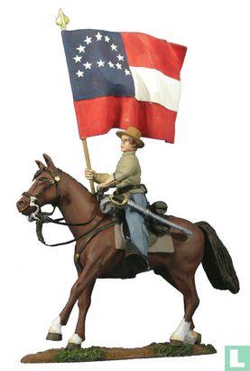 Confederate Fahnenträger, General Robert E. Lee Hauptquartier-Flagge